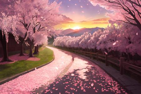 24413-946503225-(photorealistic_1.2), illustrated by Hidenori Matsubara, vibrant fantasy landscape, cherry blossom petals falling, illuminated b.png